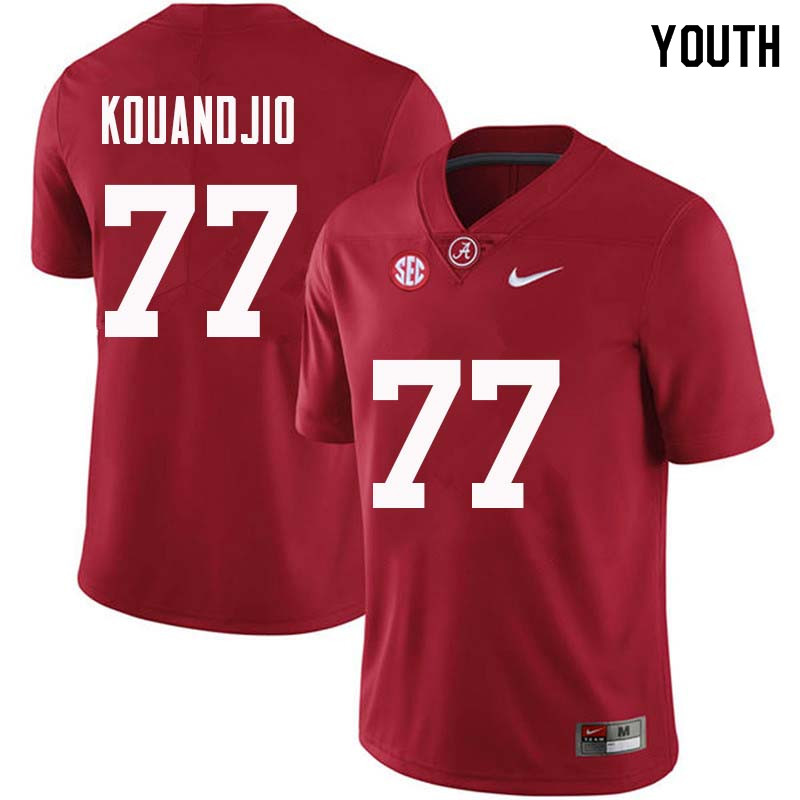 Alabama Crimson Tide Youth Arie Kouandjio #77 Crimson NCAA Nike Authentic Stitched College Football Jersey HQ16A48IJ